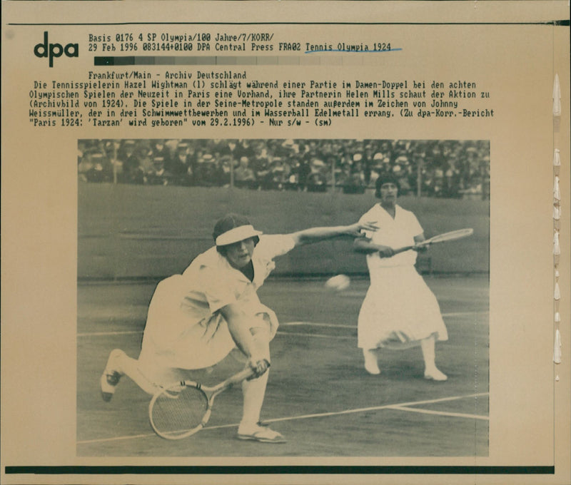 Tennis Olympia 1924 - Vintage Photograph