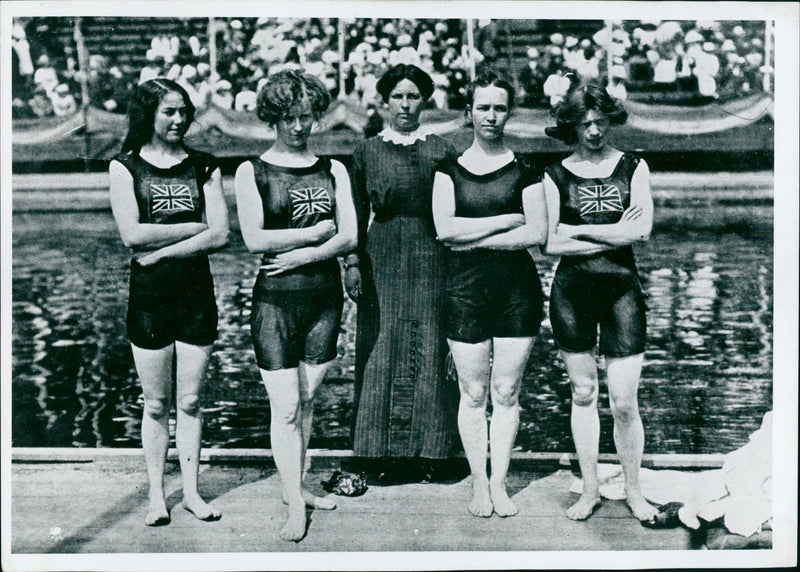 British gold medal swimmers 1912 Summer Olympics Stockholm