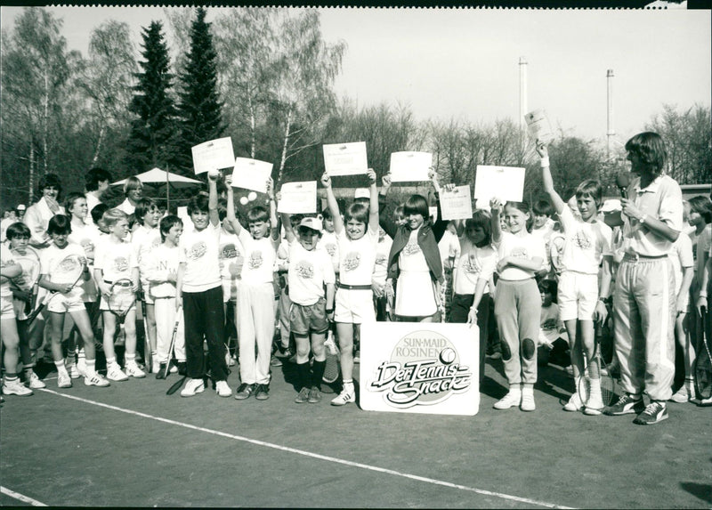 Young tennis players - Vintage Photograph