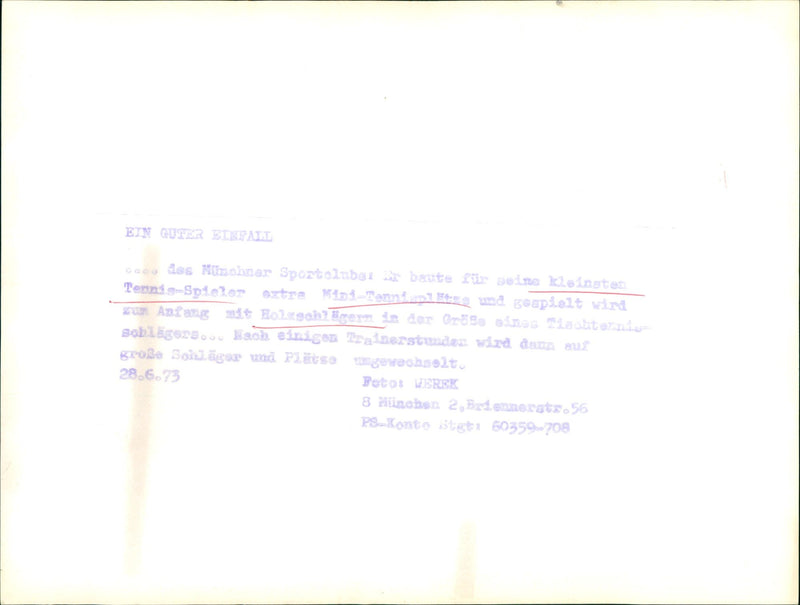 Mini tennis court - Vintage Photograph