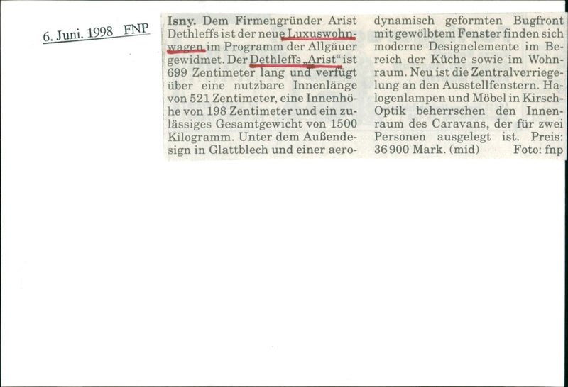 Dethleff's "Arist" - Vintage Photograph