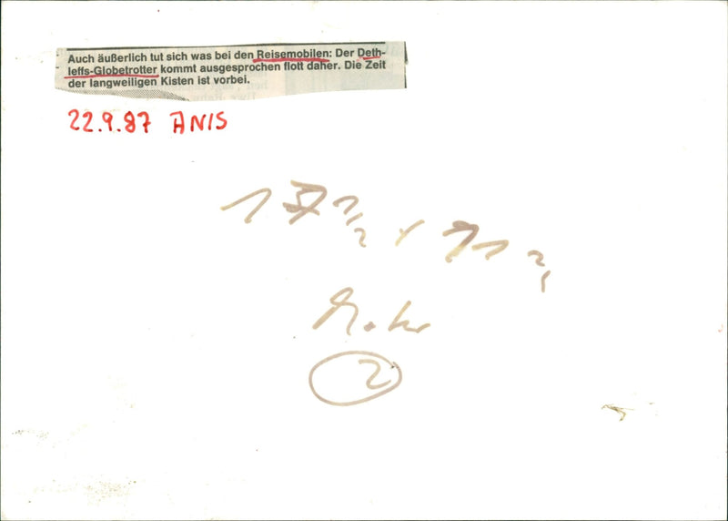 Dethleff's globetrotter - Vintage Photograph