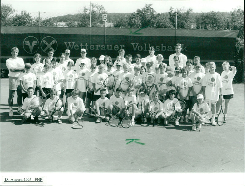 Young tennis players - Vintage Photograph