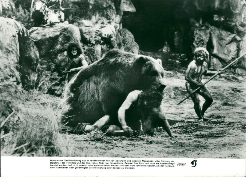 Bear fight - Vintage Photograph