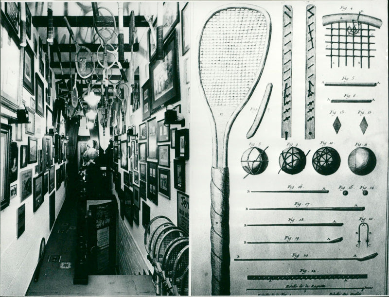 Tennis museum - Vintage Photograph