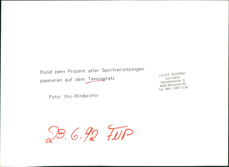 Tennis court - Vintage Photograph