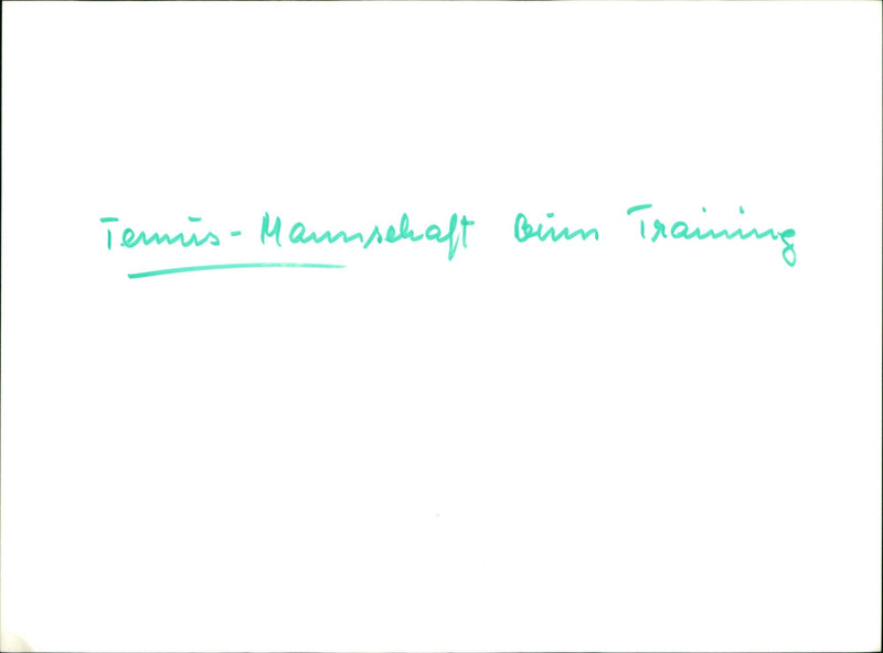 Tennis team during training - Vintage Photograph