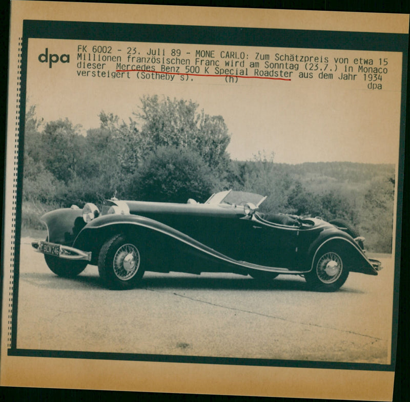 Mercedes Benz - Vintage Photograph