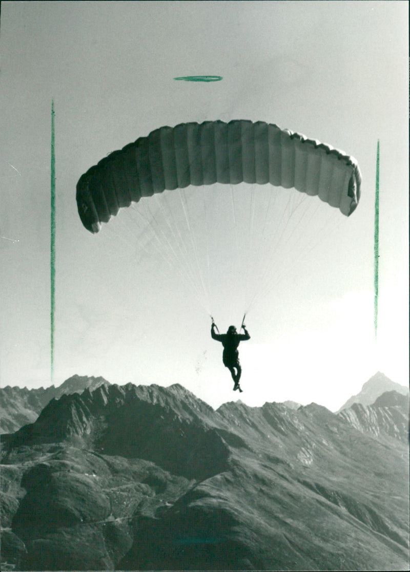 Parasailing - Vintage Photograph