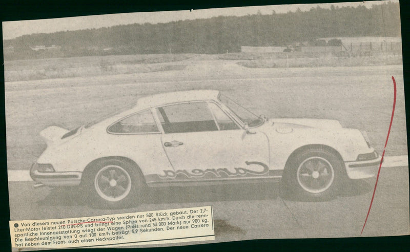 Porsche 911 Carrera RS - Vintage Photograph