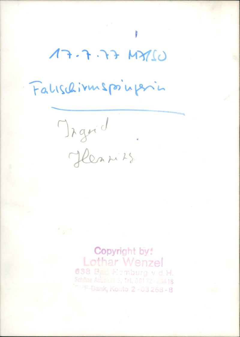 Parachutist - Vintage Photograph