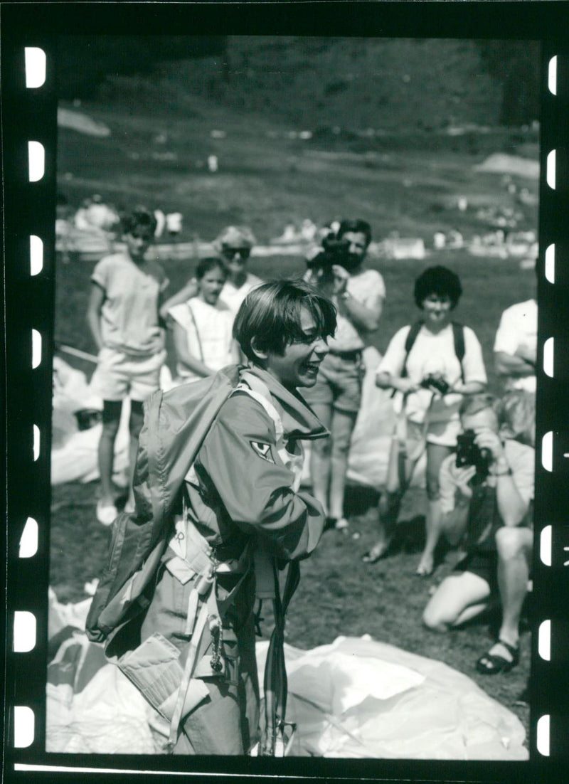 Paragliding - Vintage Photograph