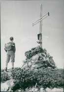 Summit cross - Vintage Photograph