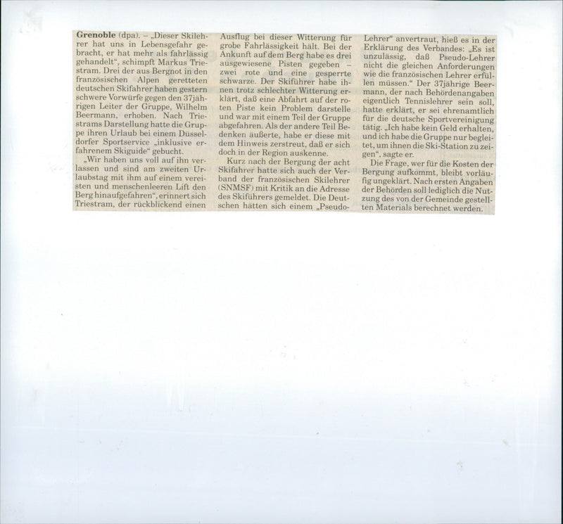 Mountain rescue service - Vintage Photograph