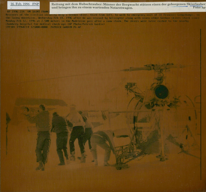 Mountain rescue service - Vintage Photograph