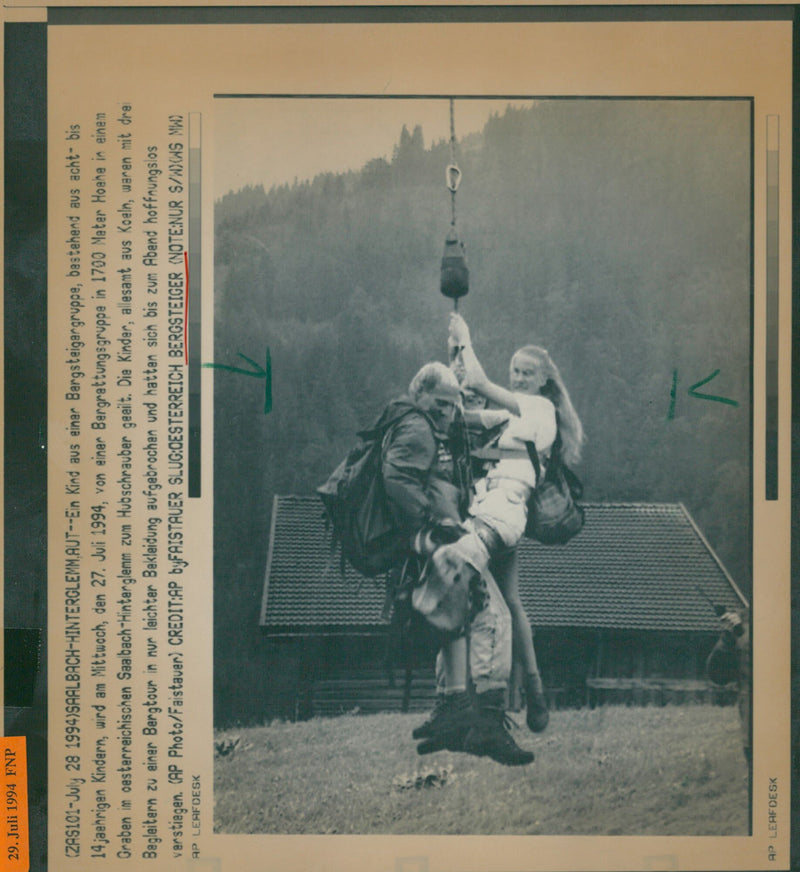 Mountain rescue - Vintage Photograph