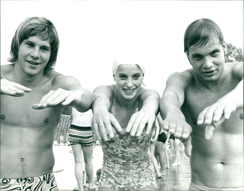 German swimmers - Vintage Photograph