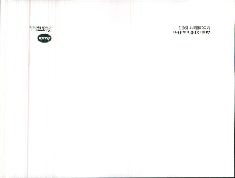 1985 MODELLJAHR - Vintage Photograph