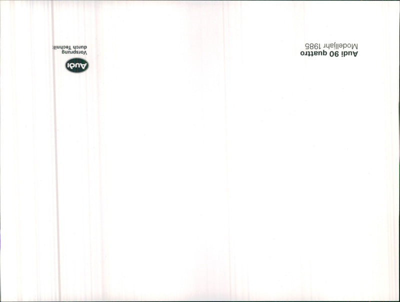 1985 MODELLJAHR - Vintage Photograph