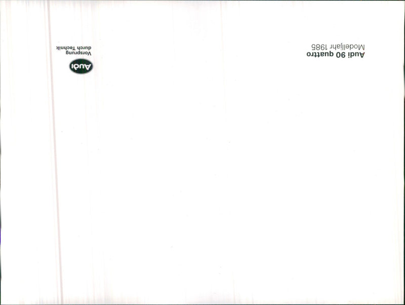 1985 NISOU GUATTRO MODELLJAHR - Vintage Photograph