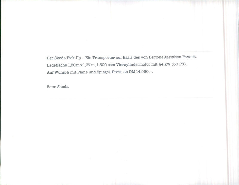 AUF WUNSCH MIT PLANE UND SPIEGEL BERTONE - Vintage Photograph