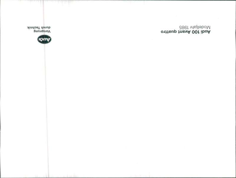 1985 MODELLJAHR - Vintage Photograph