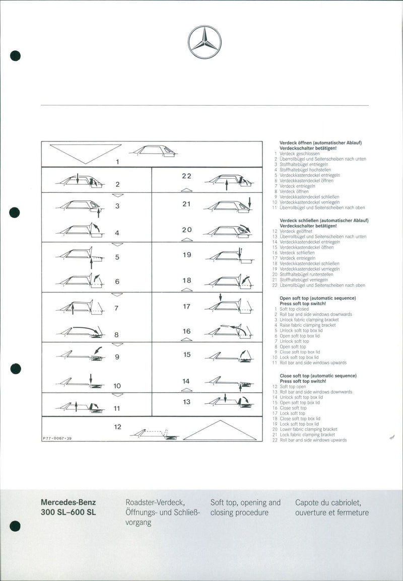 VERDECKSCHALTER ABLAUF CAPOTE PRESS - Vintage Photograph