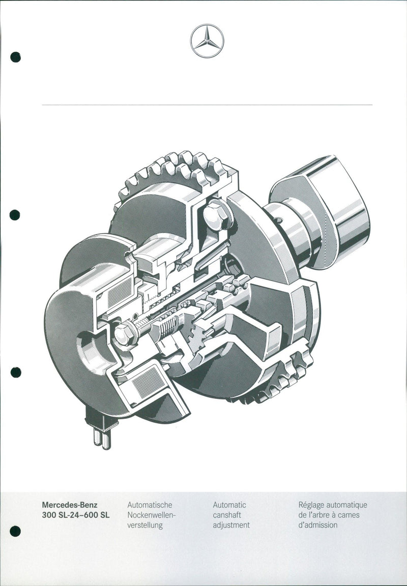 Mercedes - Benz 300 SL SL Automatische Nockenwellen verstellung Automat - Vintage Photograph