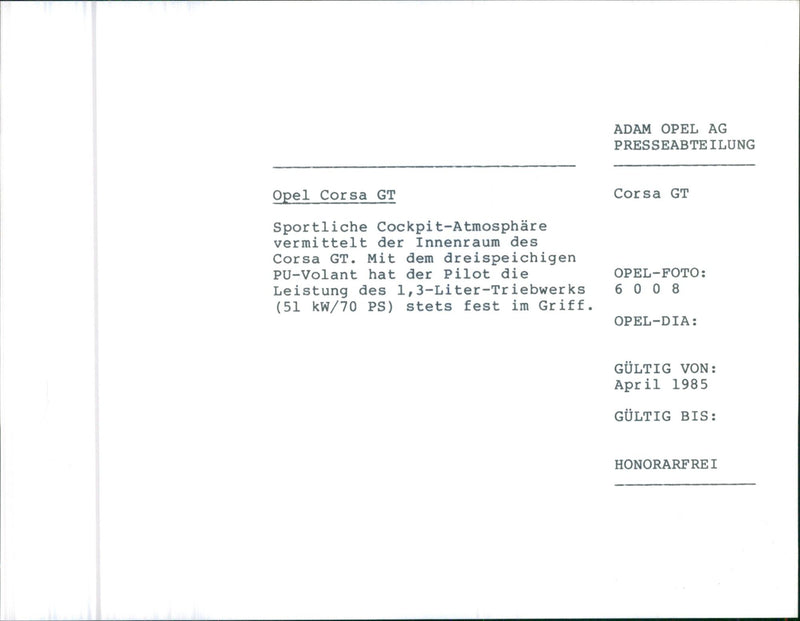 1985 GULTIG BIS MIT DEM GRIFF - Vintage Photograph