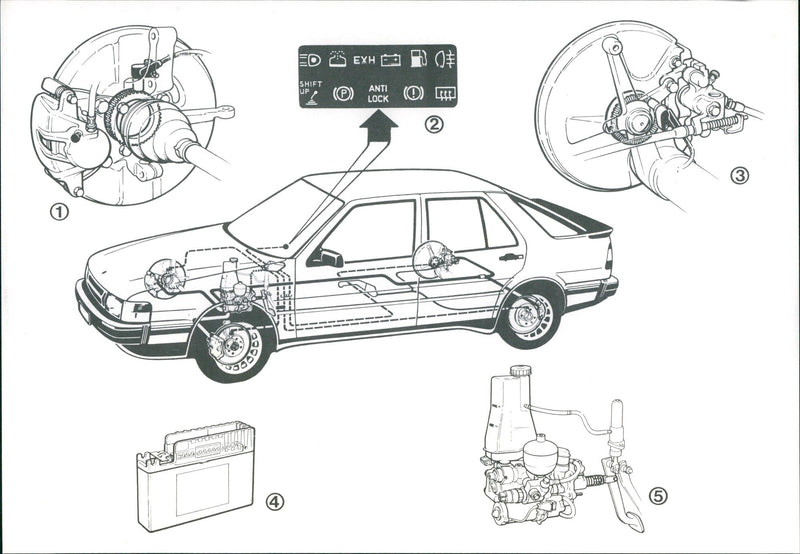 1998 DUO SALAMANDELEN EXH CARS - Vintage Photograph
