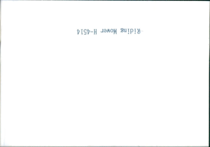 HONDA Mydrostatic Riding Mower H GIRLINO - Vintage Photograph