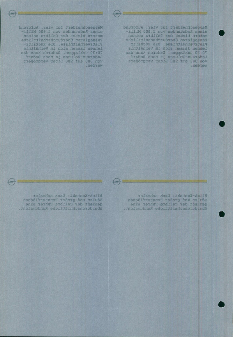 Opel Calibra car manual - Vintage Photograph