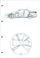 Opel head lights diagram - Vintage Photograph
