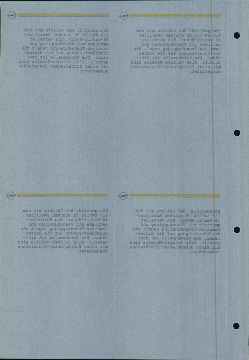 Opel Calibra car engine - Vintage Photograph