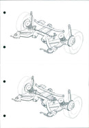 Car suspension diagram - Vintage Photograph