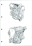 Car engine diagram - Vintage Photograph