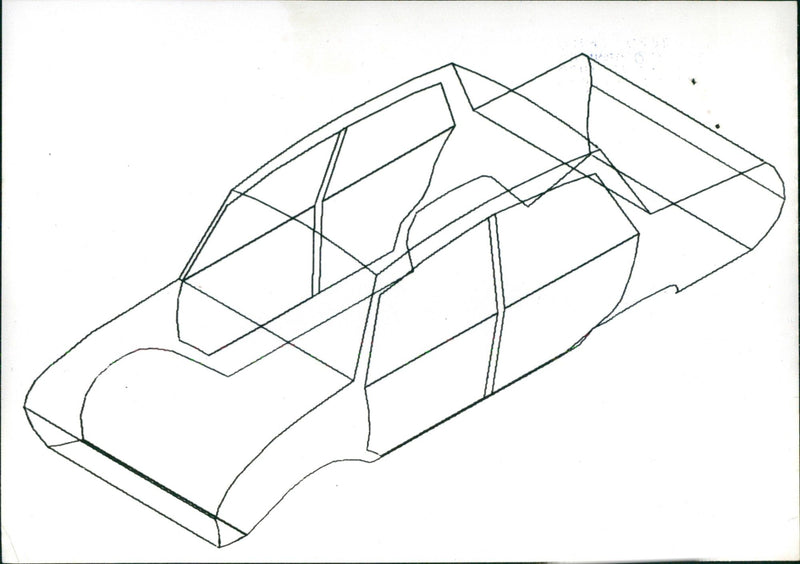 Car illustration - Vintage Photograph