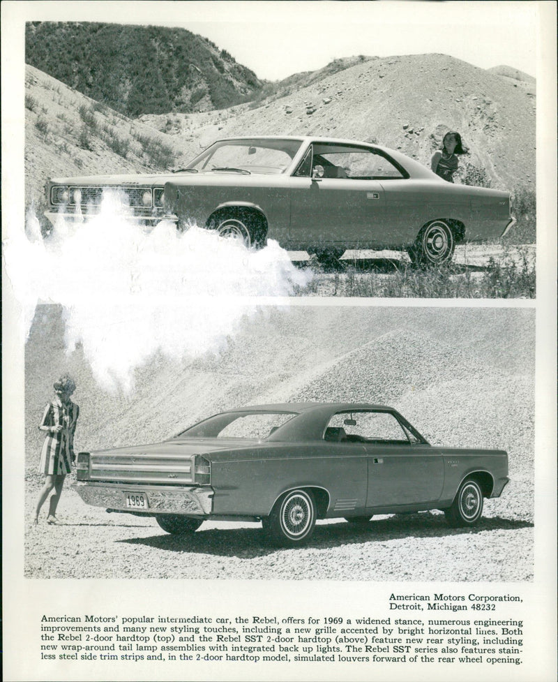 1969 AMC Rebel - Vintage Photograph