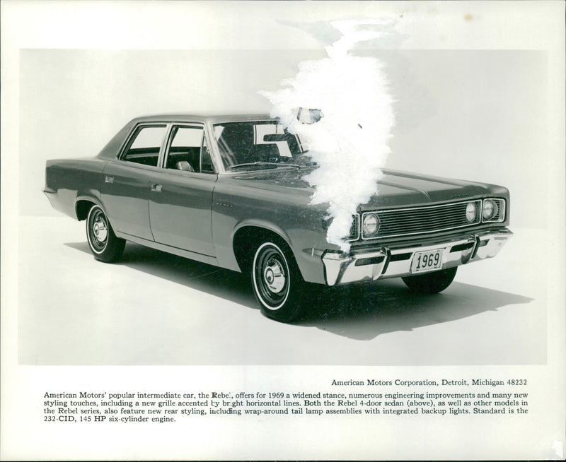 1969 AMC Rebel - Vintage Photograph