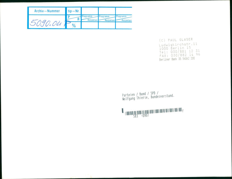 Wolfgang Thierse - Vintage Photograph