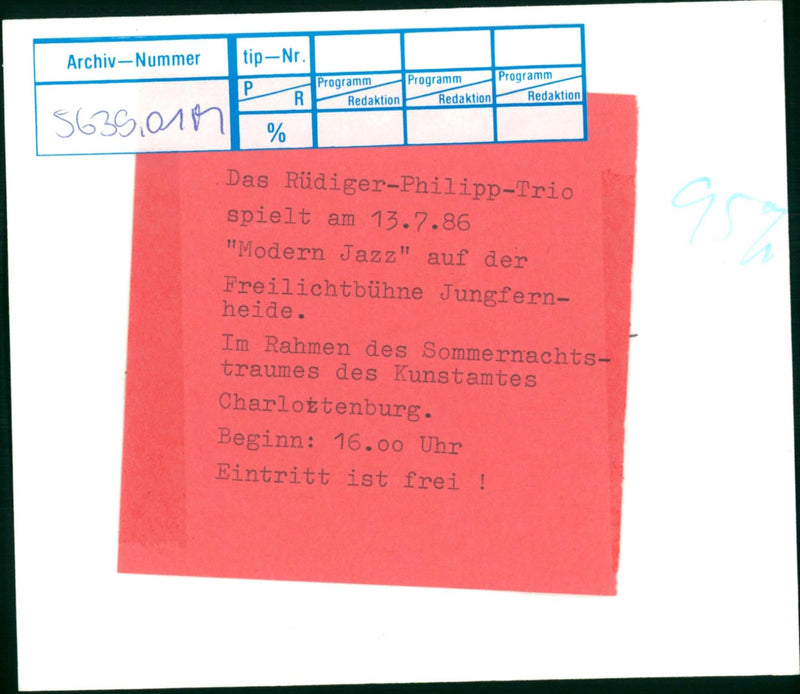 Rüdiger-Philipp-Trio - Vintage Photograph