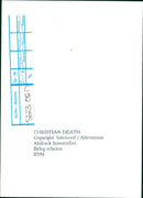 Christian Death - Vintage Photograph