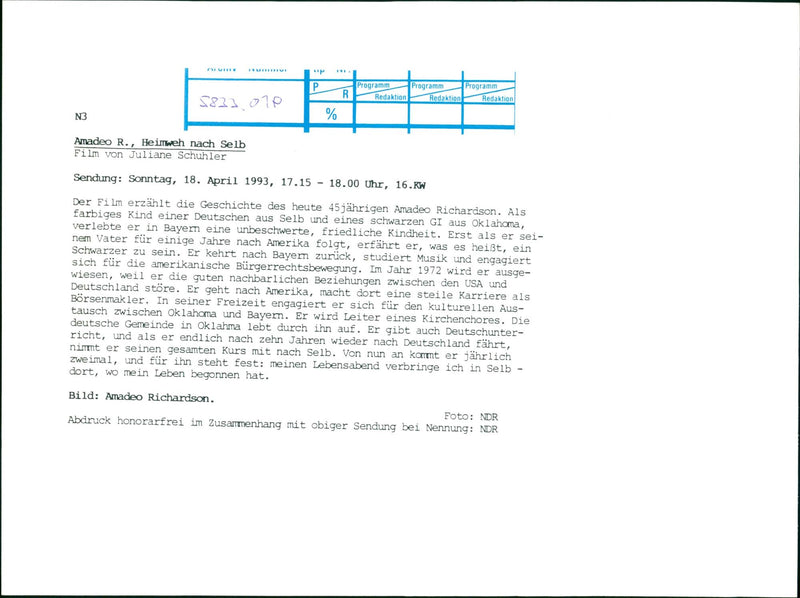 Amadeo Richardson - Vintage Photograph