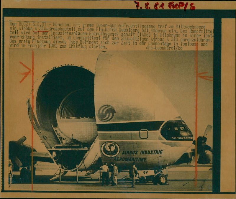 Super guppy cargo plane - Vintage Photograph