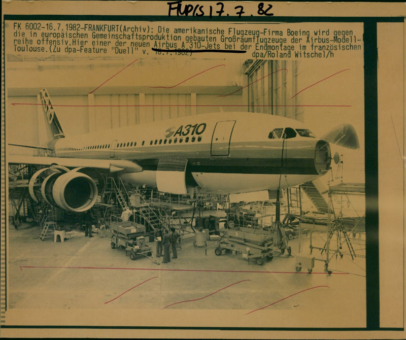 Airbus A310 - Vintage Photograph