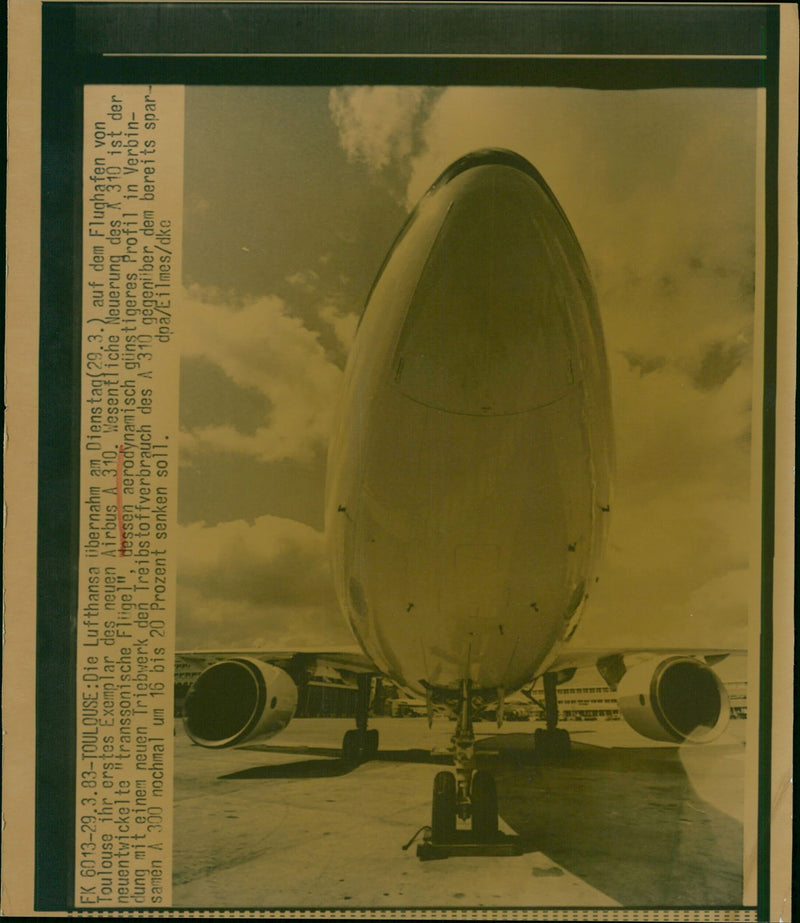 Airbus A310 - Vintage Photograph