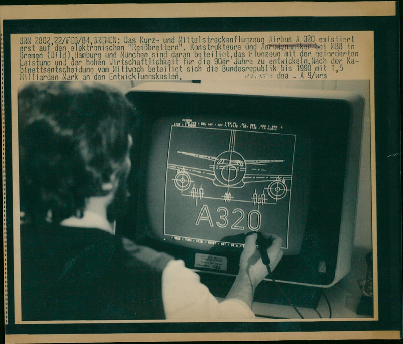 Airbus A320 - Vintage Photograph