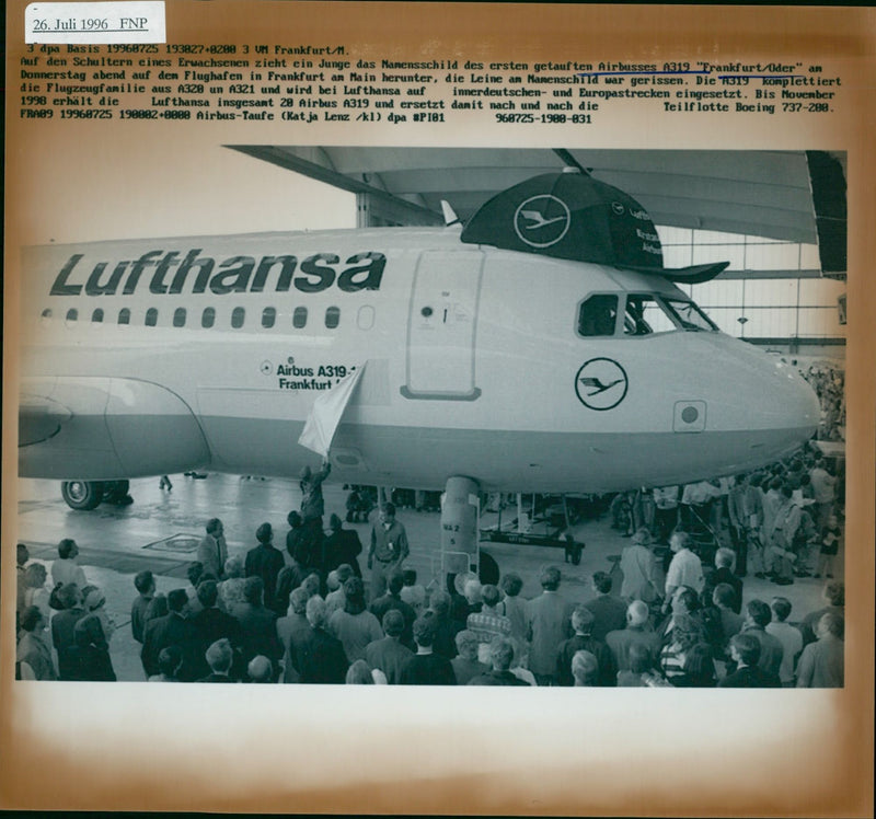 Airbus A319 - Vintage Photograph