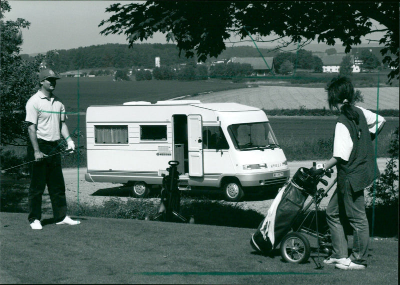 Camping campers - Vintage Photograph