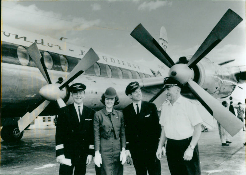 Flugzeug-Crew - Vintage Photograph